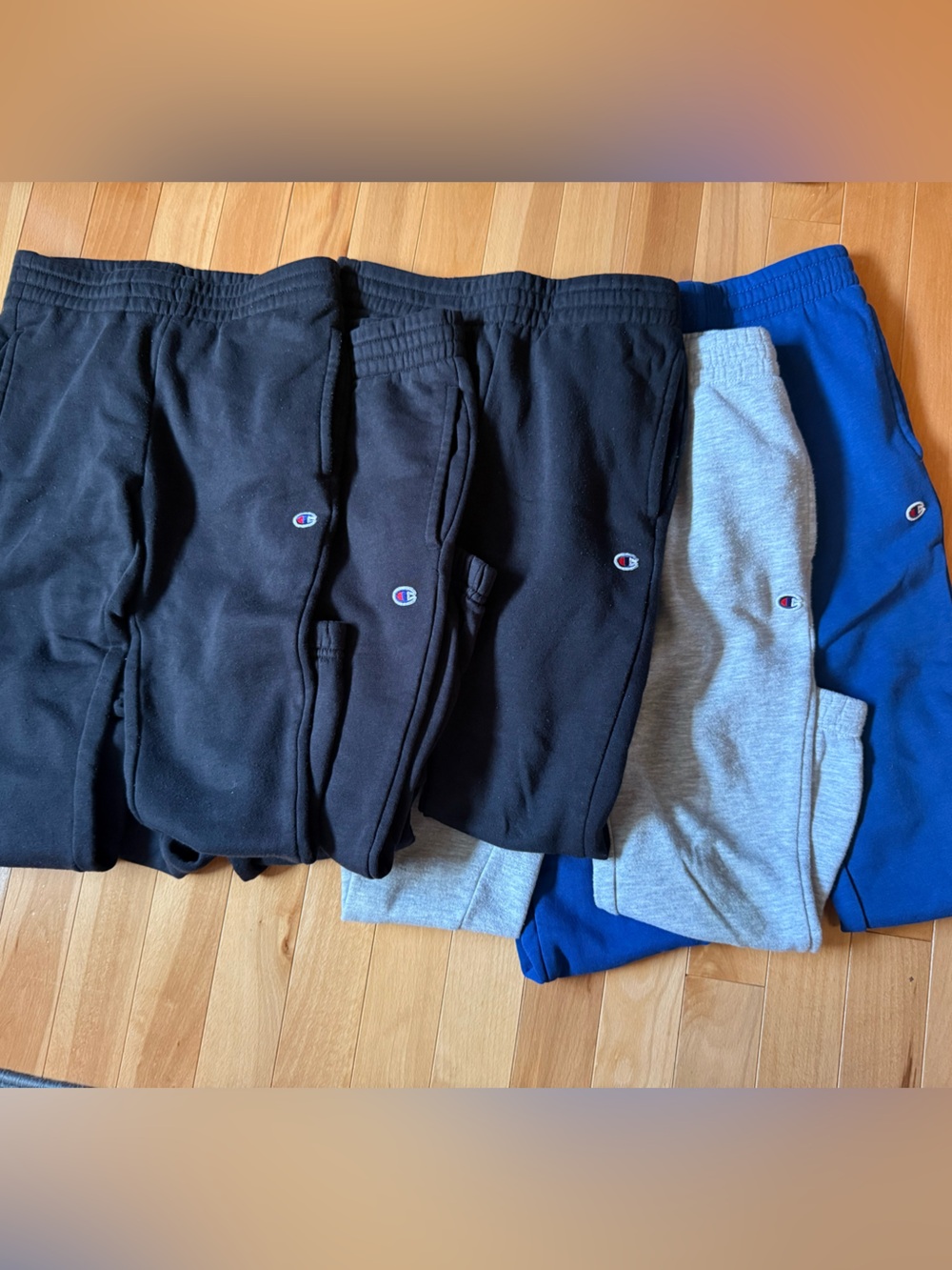 5-pack bundle Champion Kids Sweatpants in Black, Gray and Blue